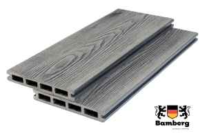 Террасная доска Bamberg Square 3D Natural, English Barnwood — Black Deck