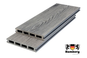 Террасная доска Bamberg Square 3D Natural, English Barnwood — Black Deck